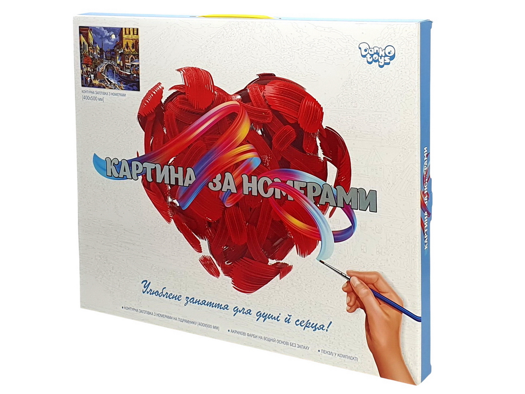 Набір для творчості Картина за номерами на полотні 50x40см Венеція, Danko Toys
