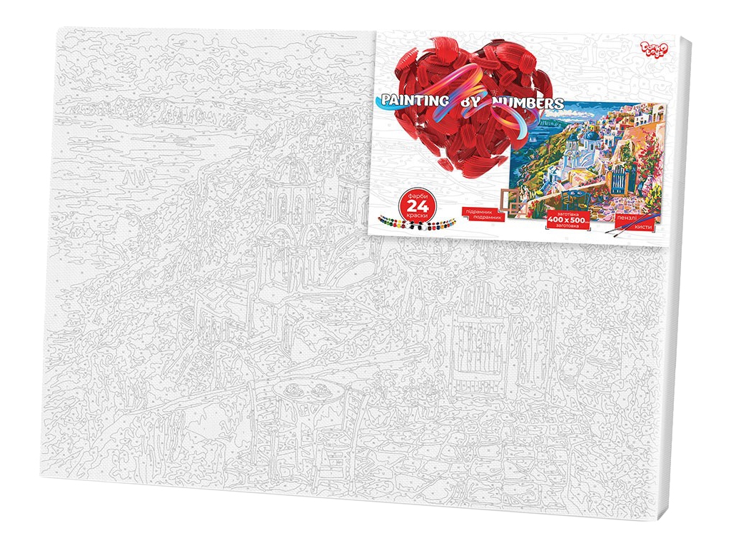 Набір для творчості Картина за номерами Місто на вершині 40X50 см, Danko Toys