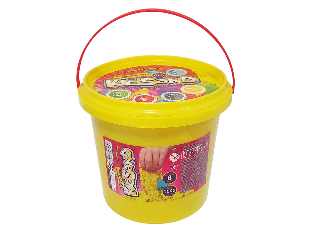 Набор креативного творчества Кинетический песок KidSand банка 1000г, Danko Toys
