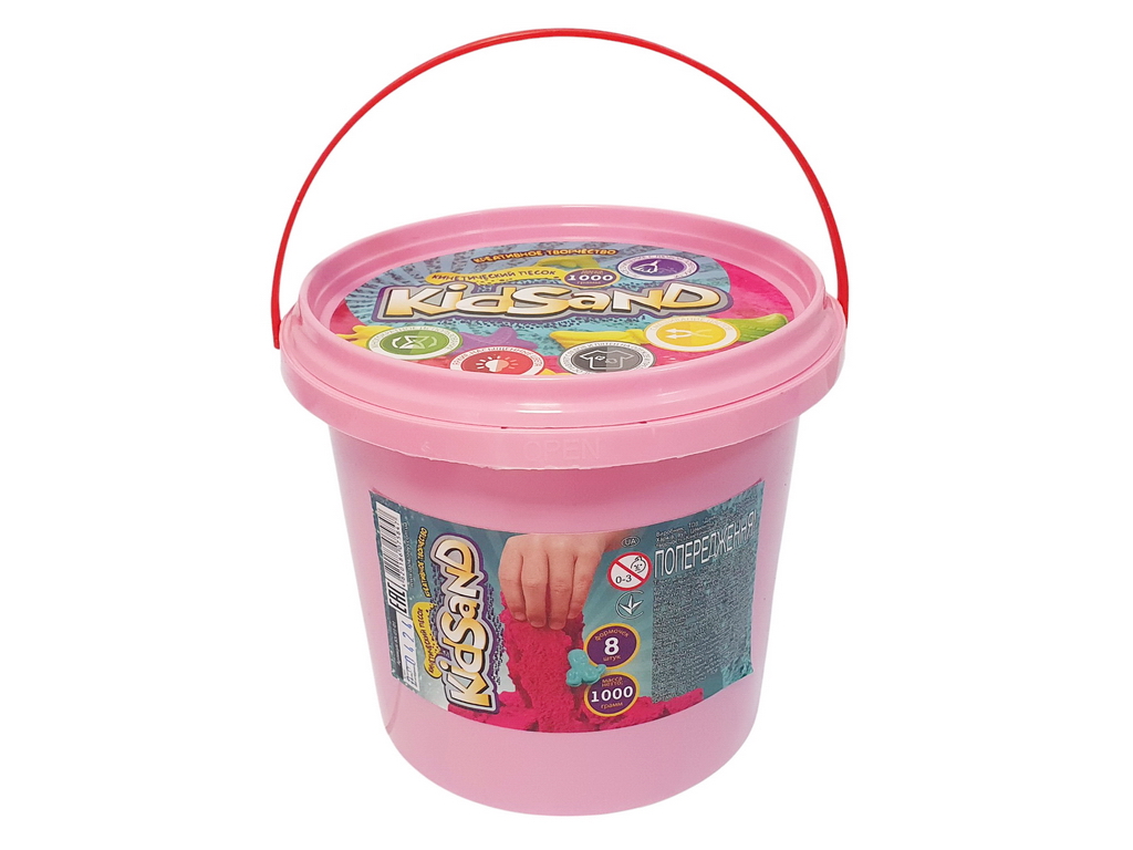 Набор креативного творчества Кинетический песок KidSand банка 1000г, Danko Toys