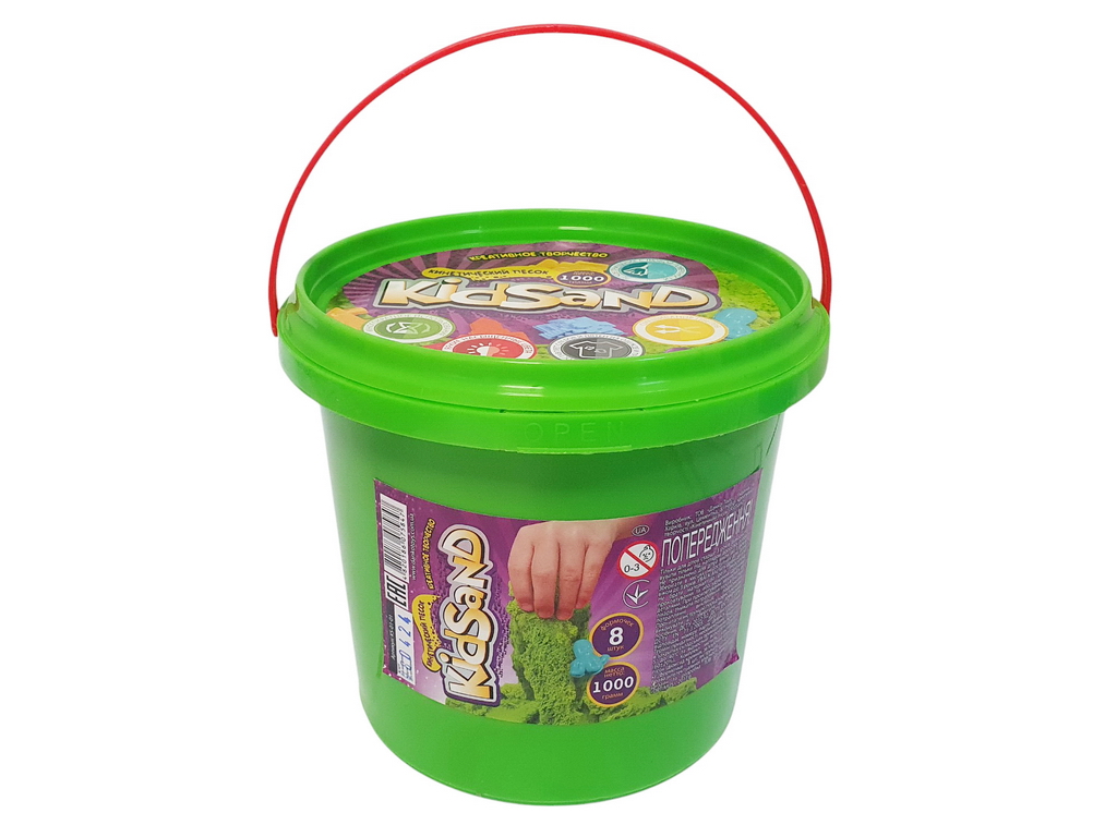 Набор креативного творчества Кинетический песок KidSand банка 1000г, Danko Toys