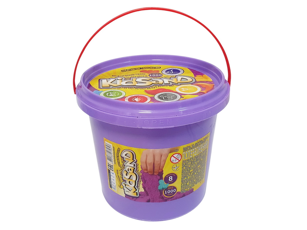 Набор креативного творчества Кинетический песок KidSand банка 1000г, Danko Toys
