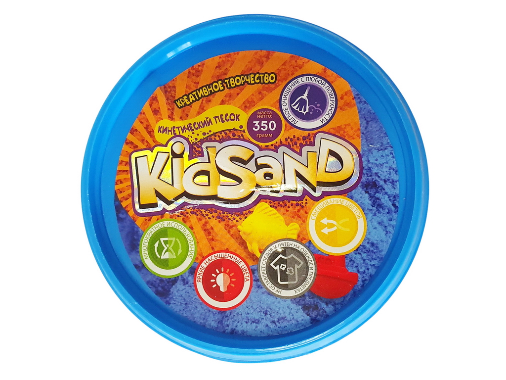 Набір креативної творчості Кінетичний пісок KidSand банка 350грам, Danko Toys