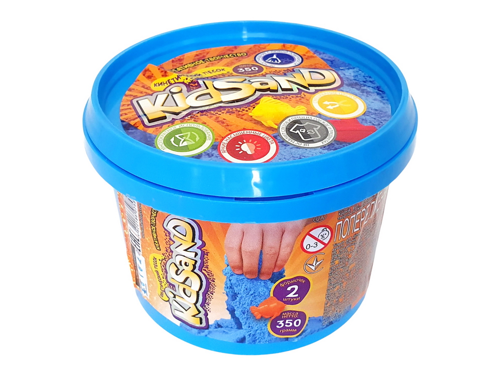 Набір креативної творчості Кінетичний пісок KidSand банка 350грам, Danko Toys