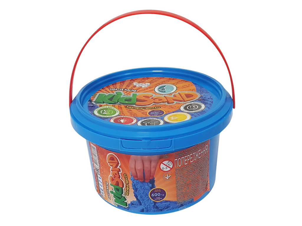 Кинетический песок для лепки KidSand KS-01-05, 600 г, в банке, Danko Toys