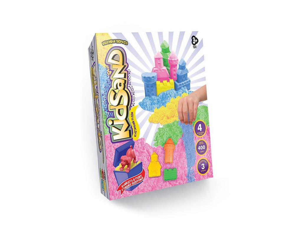 Кинетический песок KidSand 400 г, Danko Toys