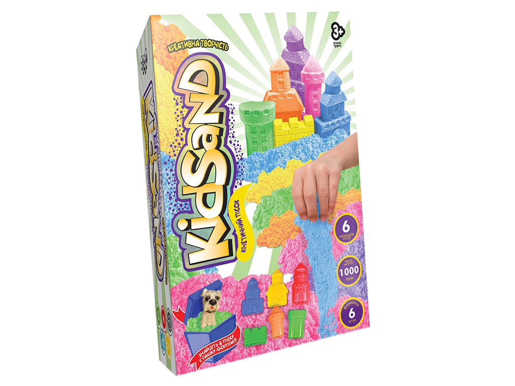 Кинетический песок KidSand в коробке 1 кг, Danko Toys