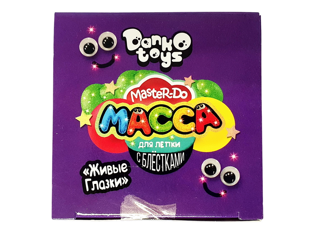 Маса для ліплення з блискітками Master Do 9 кольорів, Danko Toys