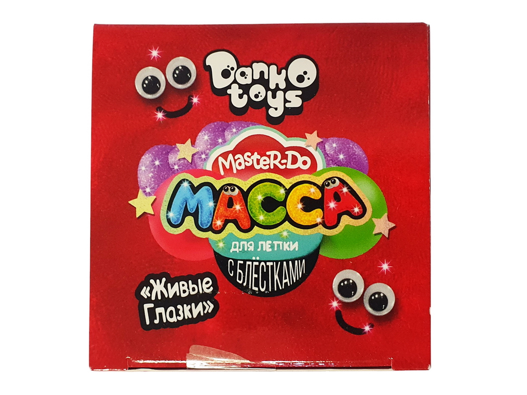 Маса для ліплення з блискітками Master Do 9 кольорів, Danko Toys