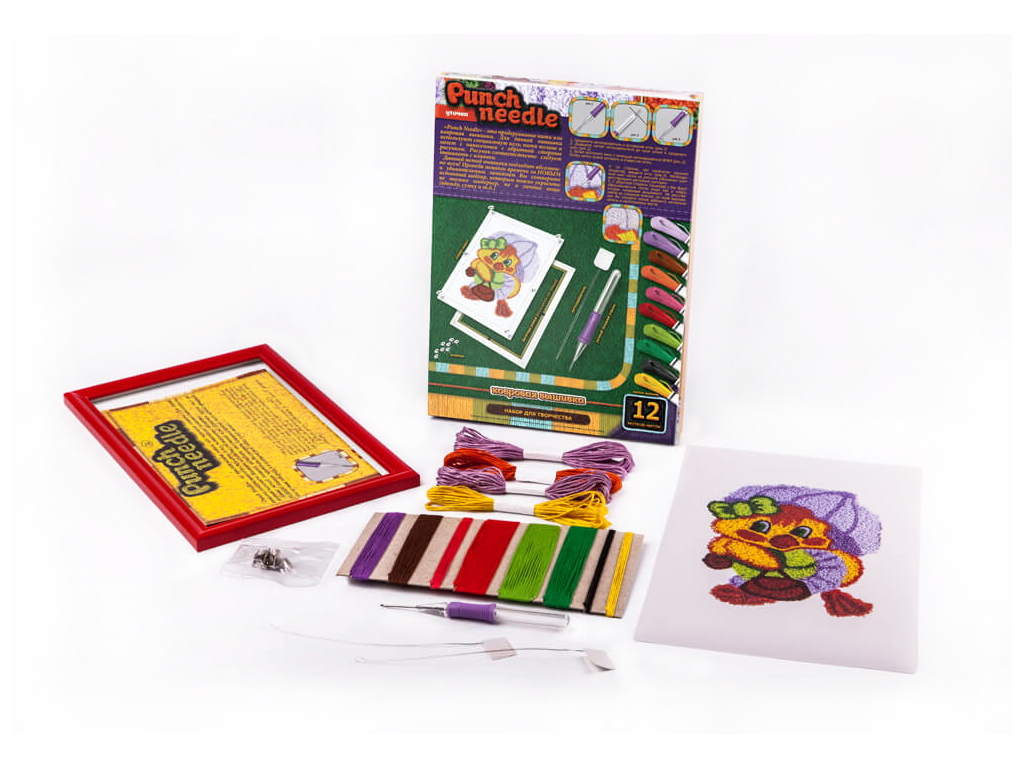 Набор для творчества Ковровая вышивка Уточка Punch needle, Danko Toys