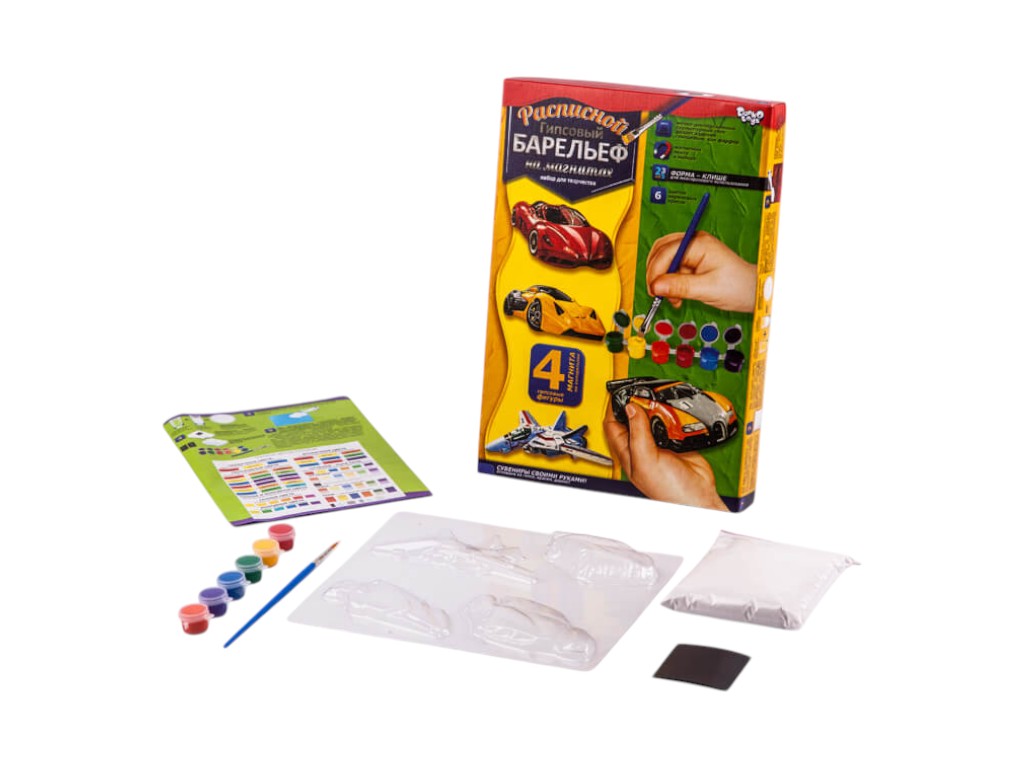 Набор для творчества Расписной гипсовый барельеф малый, Danko Toys