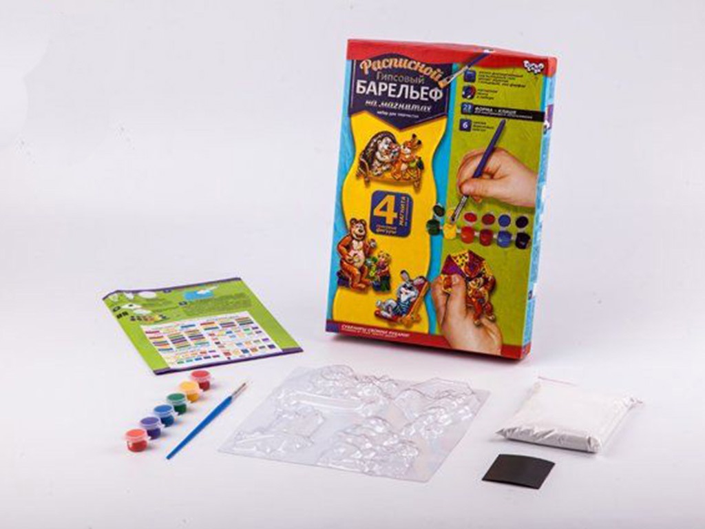 Набор для творчества Расписной гипсовый барельеф малый, Danko Toys