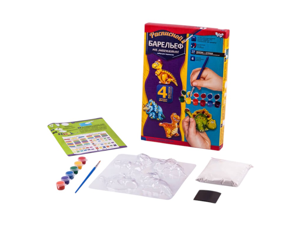 Набор для творчества Расписной гипсовый барельеф малый, Danko Toys