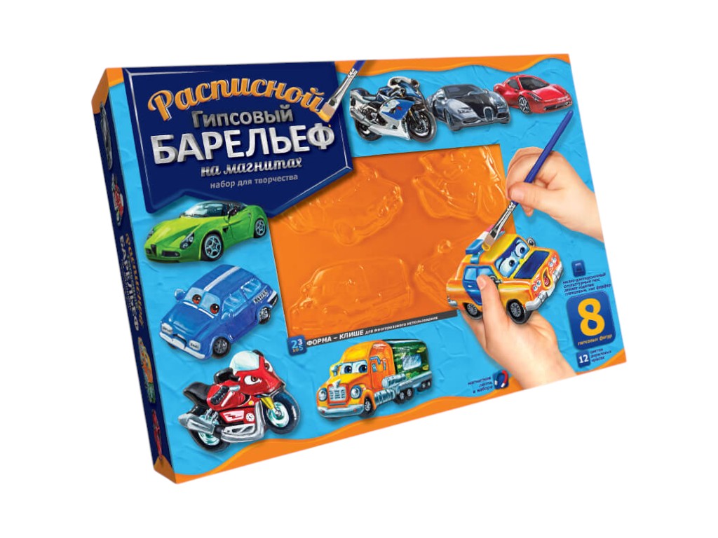 Набор для творчества Расписной гипсовый барельеф большой, Danko Toys
