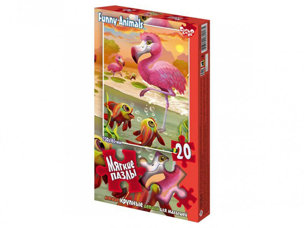 М'які пазли 20 елементів, Danko Toys