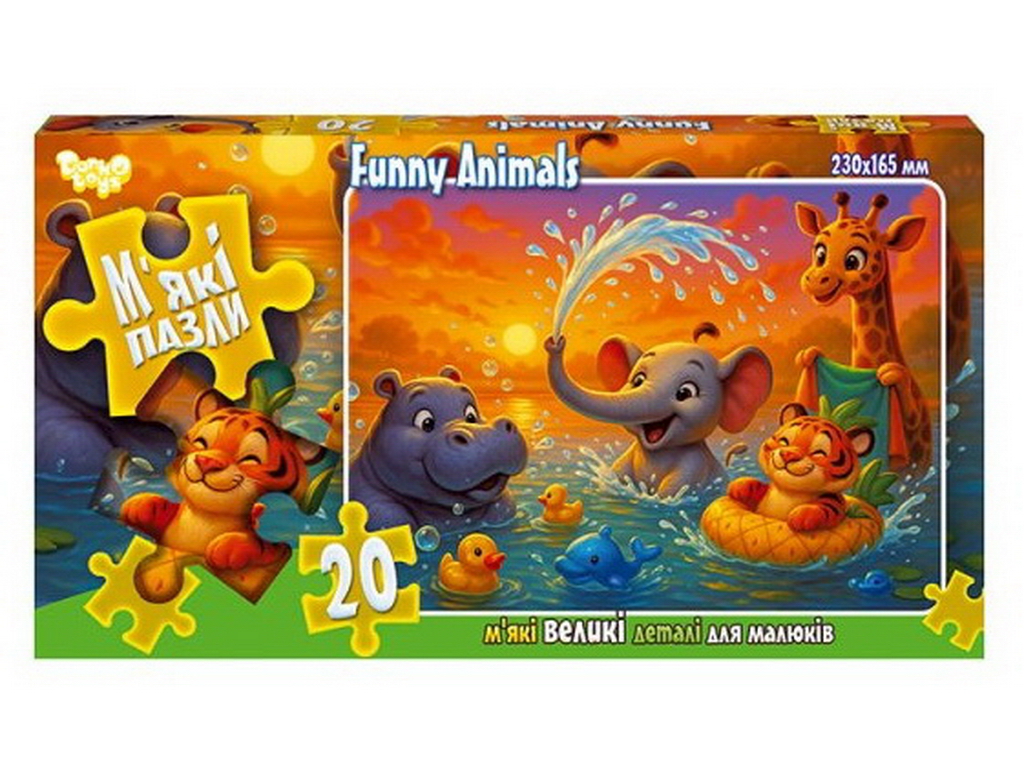 М'які пазли 20 елементів, Danko Toys