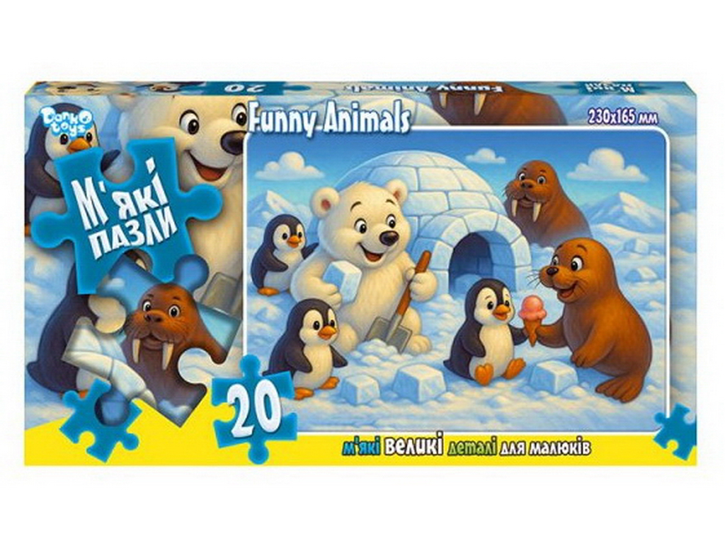М'які пазли 20 елементів, Danko Toys