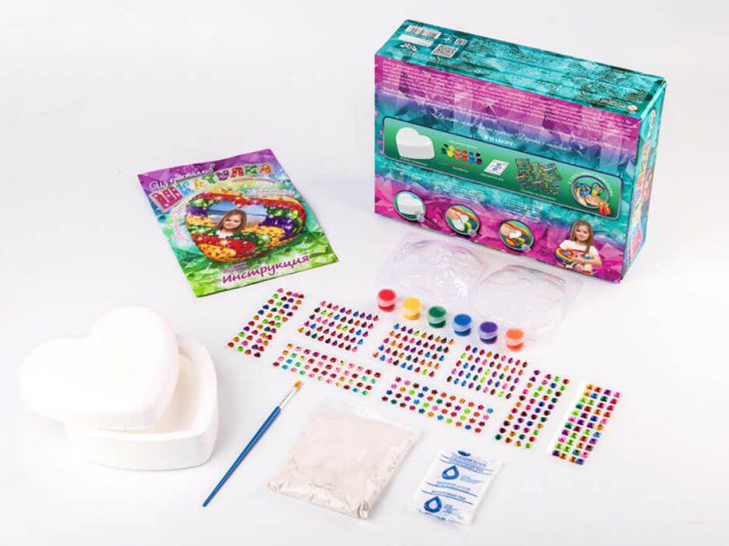 Набор для творчества Шкатулка из кристаллов своими руками, Danko Toys