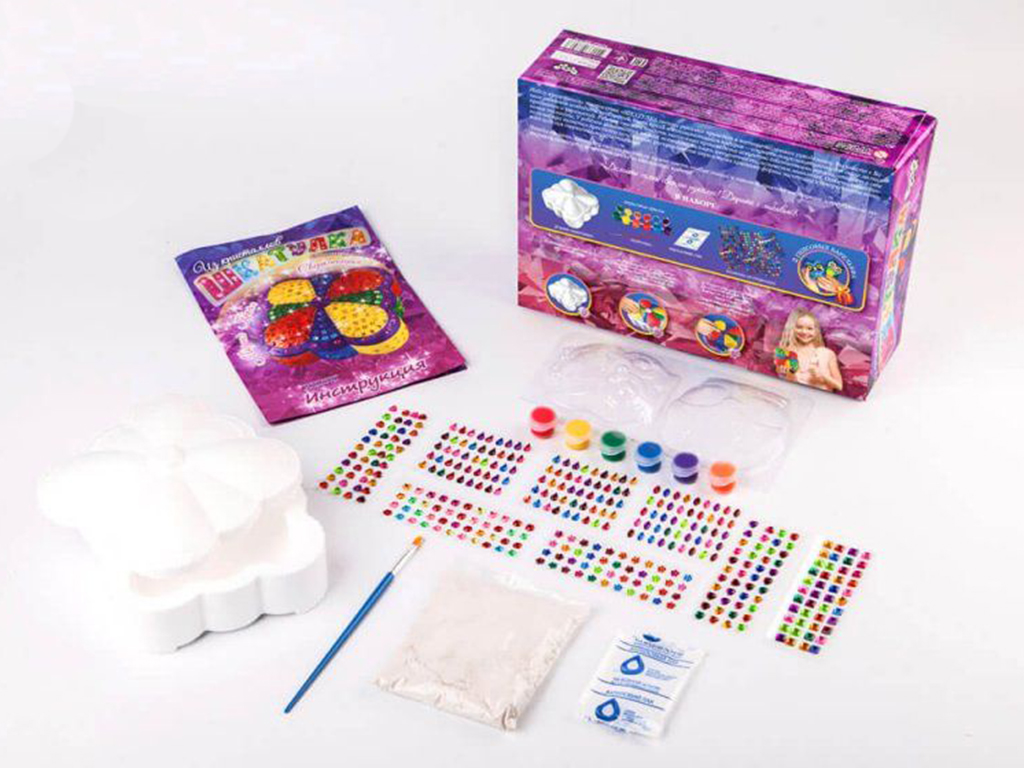 Набор для творчества Шкатулка из кристаллов своими руками, Danko Toys