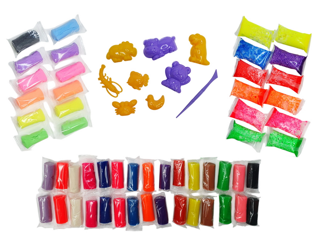 Тесто для лепки Master Do BUBBLE CLAY AIR CLAY в брикетах 3в1, Danko Toys