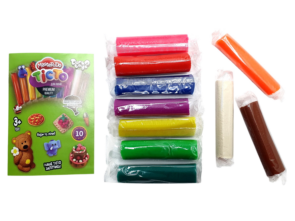 Тісто для ліплення Master Do 10 кольорів, Danko Toys