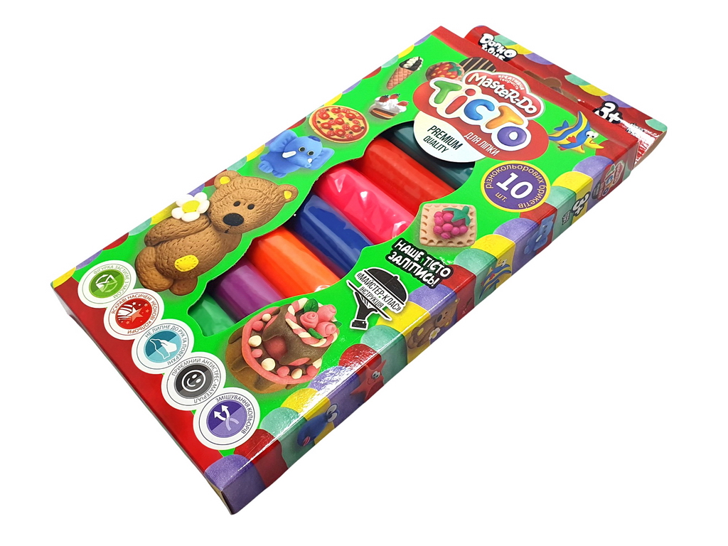 Тісто для ліплення Master Do 10 кольорів, Danko Toys
