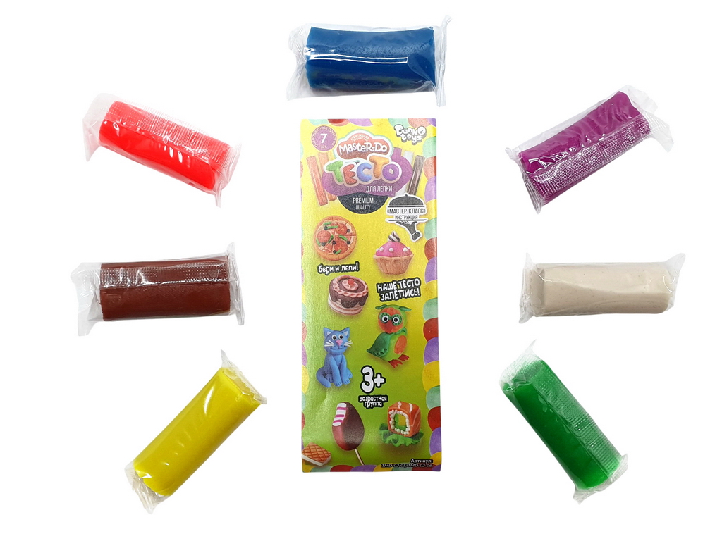Тісто для ліплення Master Do 7 кольорів, Danko Toys