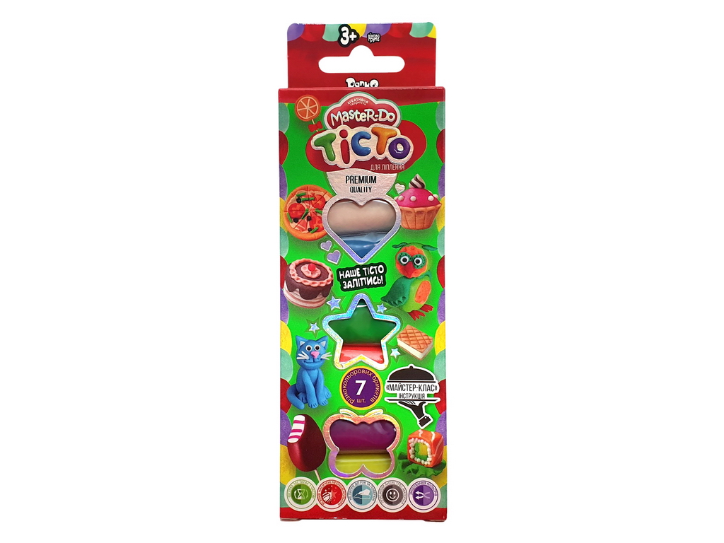 Тісто для ліплення Master Do 7 кольорів, Danko Toys