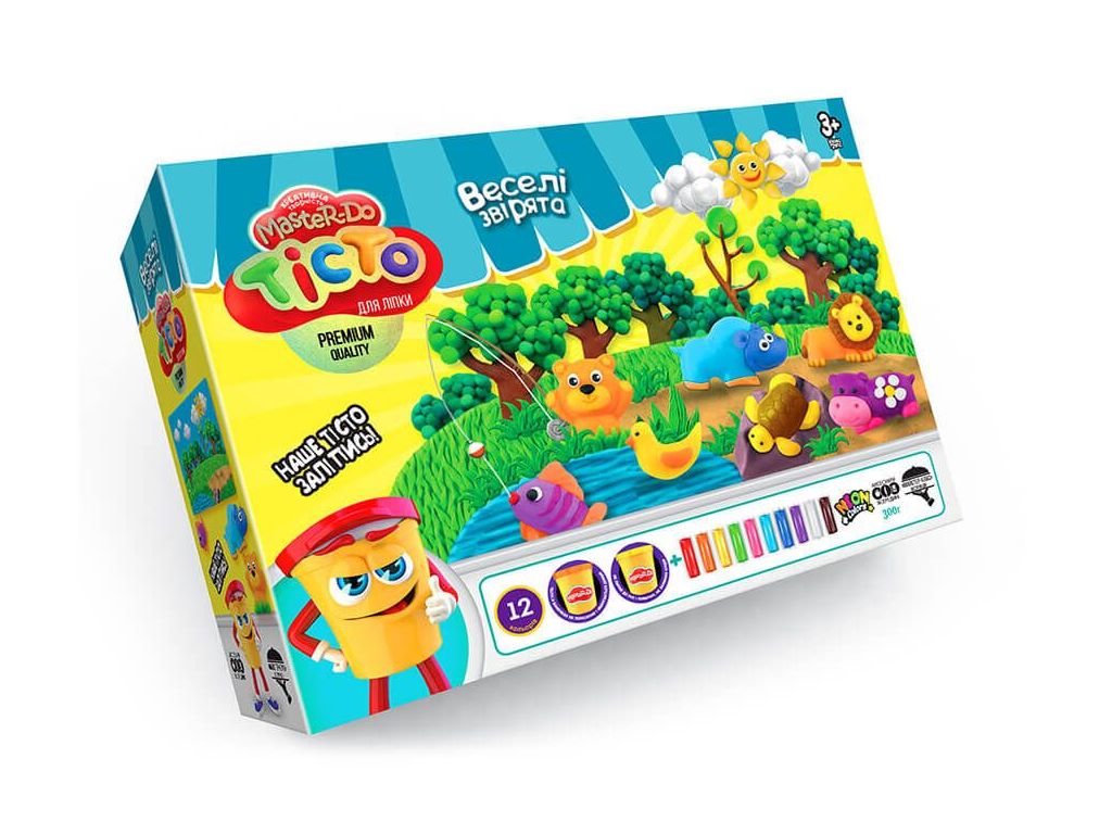 Тісто для ліпки Master Do Забавні тварини, Danko Toys