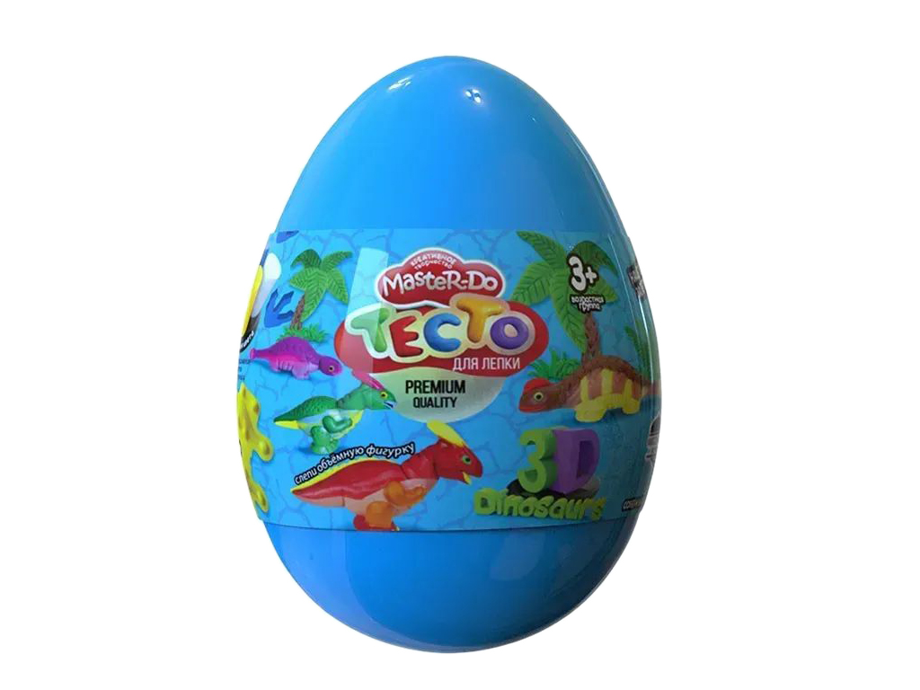Набір для творчості Тісто для ліплення Master Do Dinosaurs EGGS, Danko Toys
