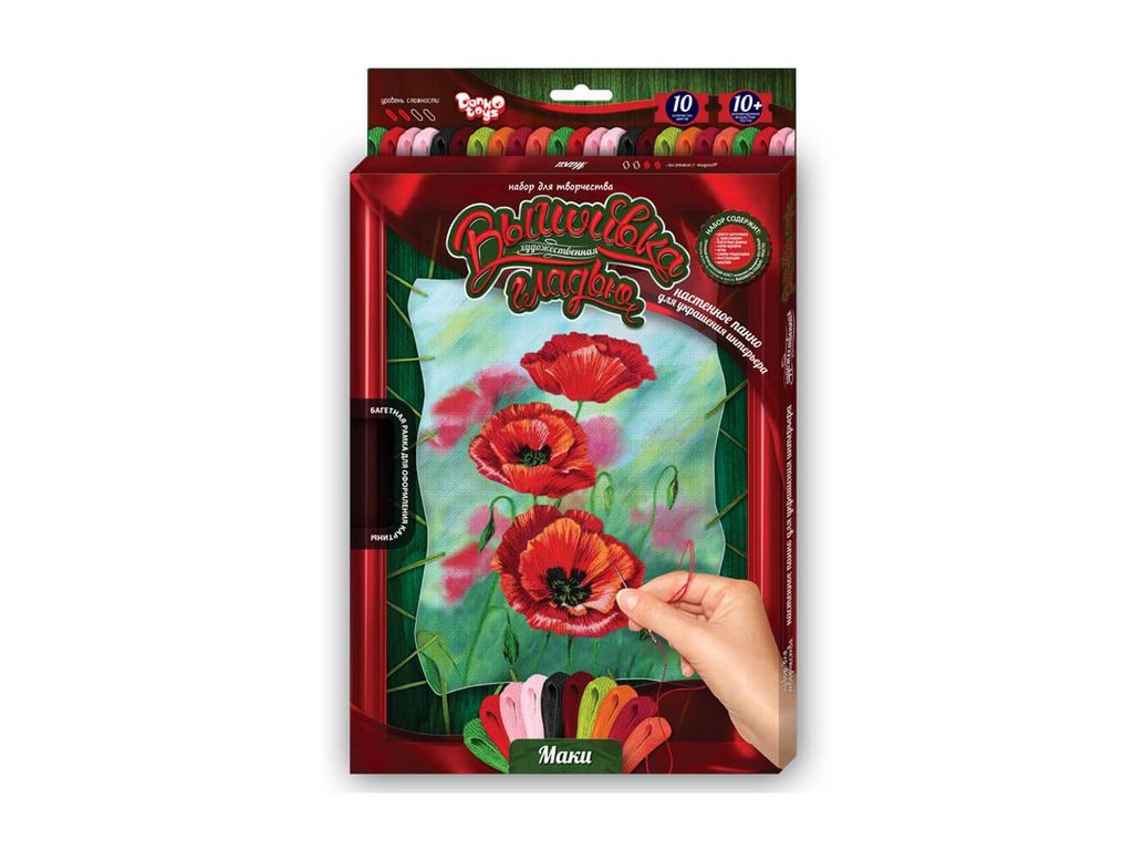 Набор для творчества Вышивка гладью по номерам на розтяжке, Danko Toys