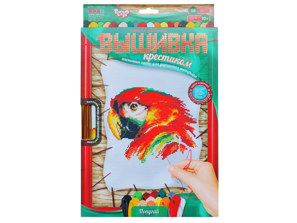 Набір для творчості Вишивка хрестиком по номерам на розтяжці, Danko Toys