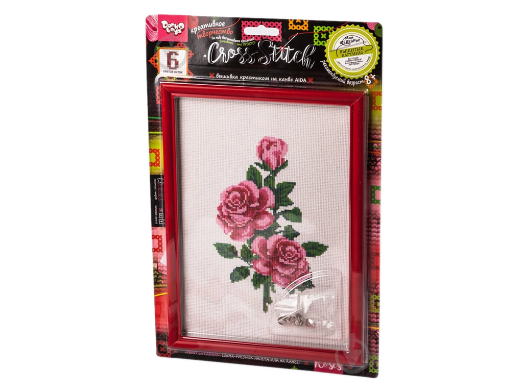 Набор креативного творчества Вышивка крестиком на канве CROSS STITCH, Danko Toys