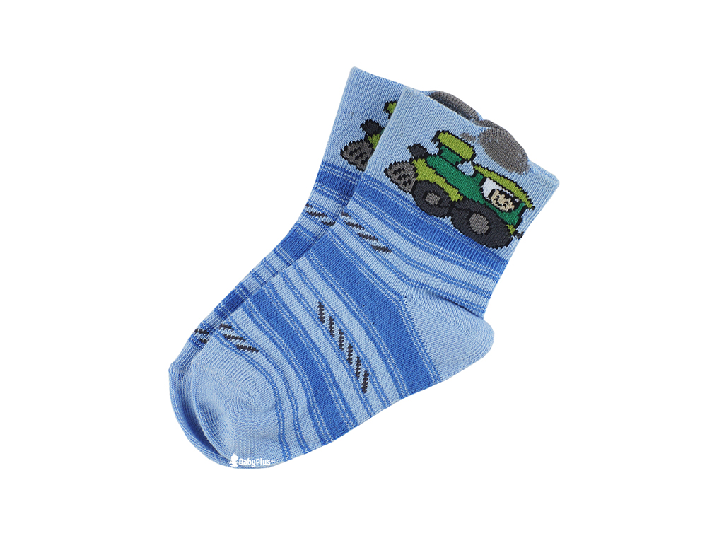 Шкарпетки, розмір 10-12, демісезонні з малюнком блакитні. Бавовна. ТМ Duna