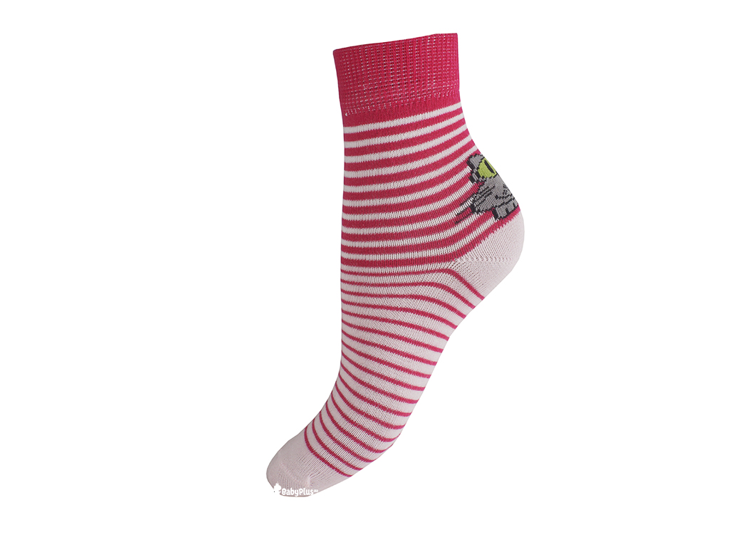 Шкарпетки, розмір 16-18, демісезонні з малюнком малинові. Бавовна. ТМ Duna