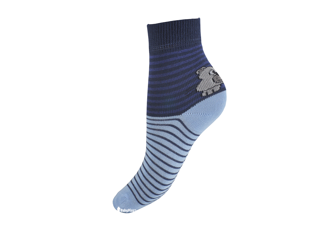 Шкарпетки, розмір 12-14, демісезонні з малюнком темно-сині. Бавовна. ТМ Duna