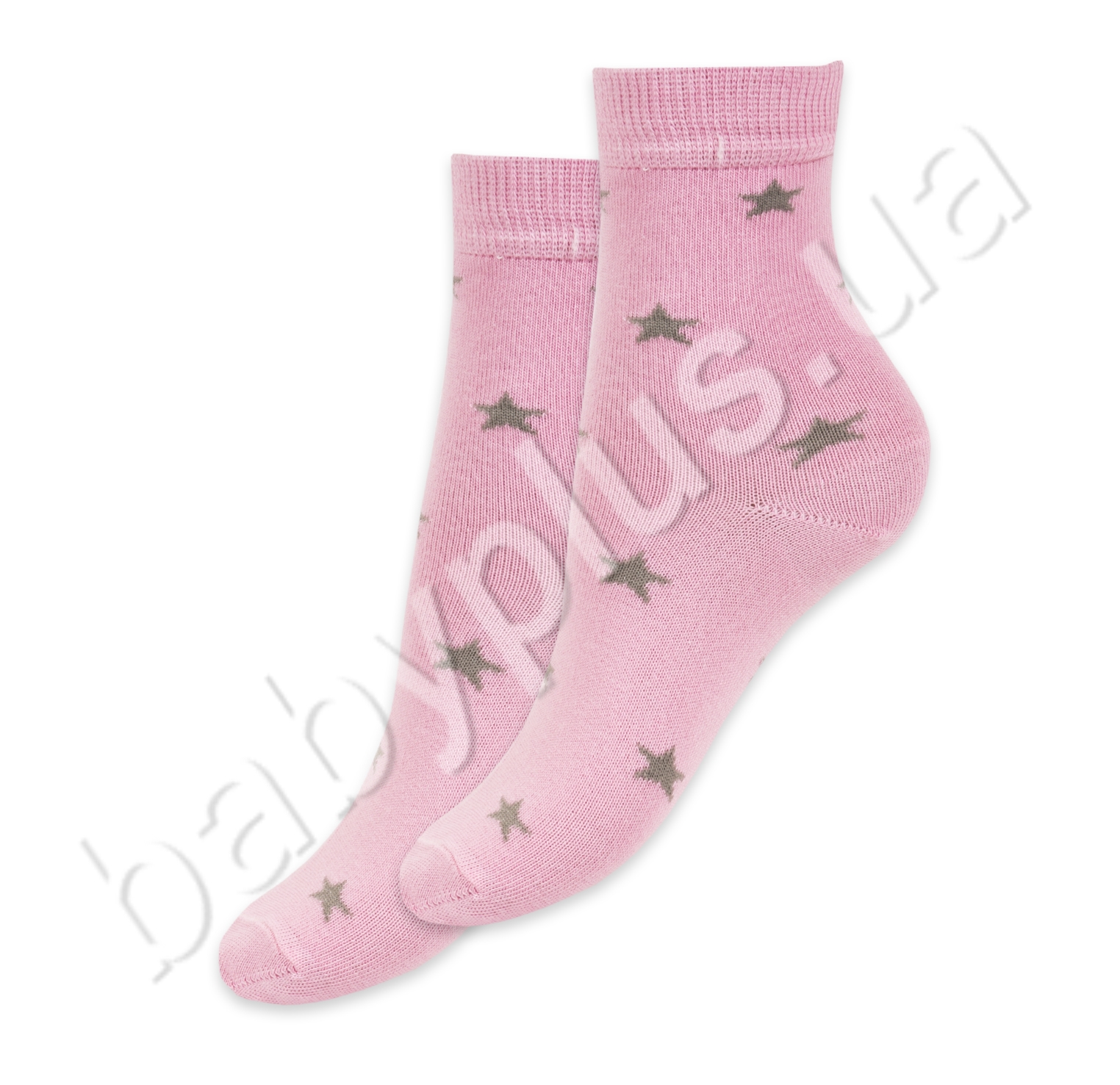Шкарпетки, розмір 20-22, демісезонні з малюнком рожеві. Бавовна. ТМ Duna