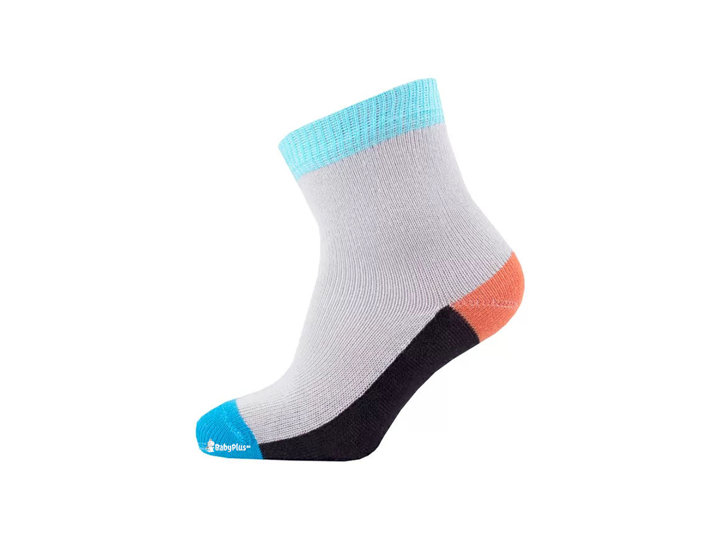 Шкарпетки, розмір 22-24, демісезонні світло-сірі. Бавовна. ТМ Duna