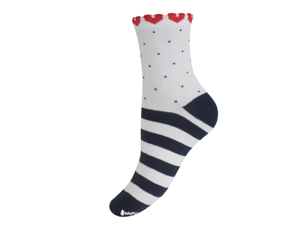 Шкарпетки, розмір 20-22, демісезонні з малюнком темно-сині. Бавовна. ТМ Duna