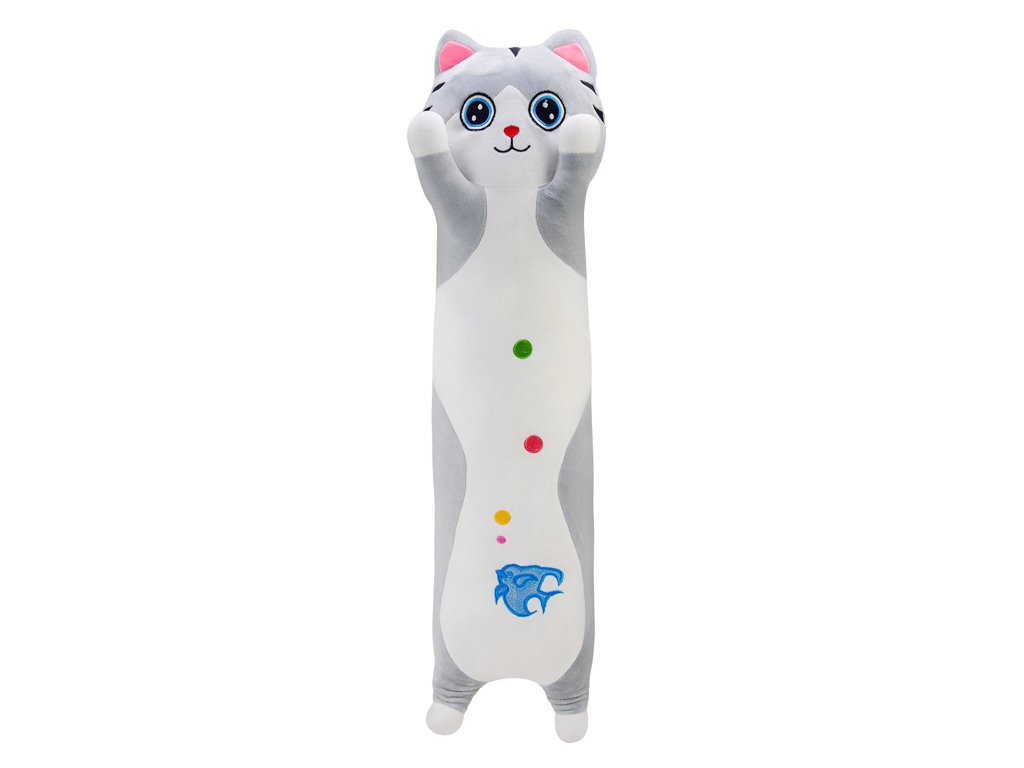 Мягкая игрушка-обнимашка Котик, 80 см, EL-2117-61