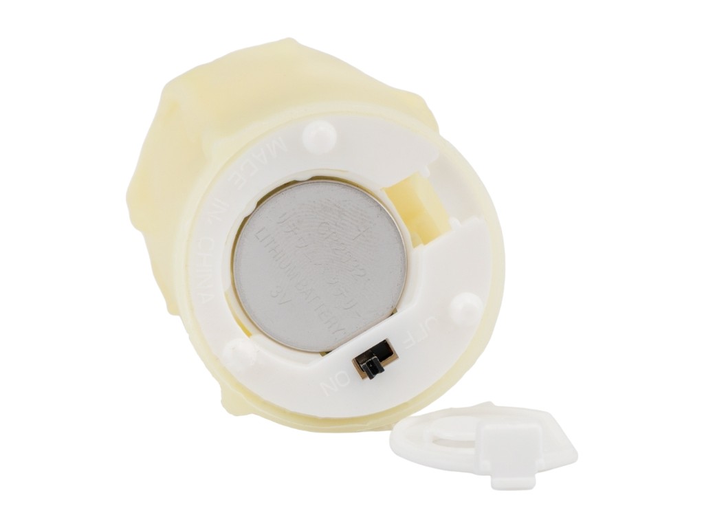 Свечи светодиодные LED набор 3 шт, айвори, 6,2 см, эффект растопленного воска
