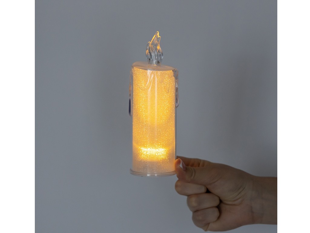 Свічка світлодіодна LED, 15,5 см, тепле світло