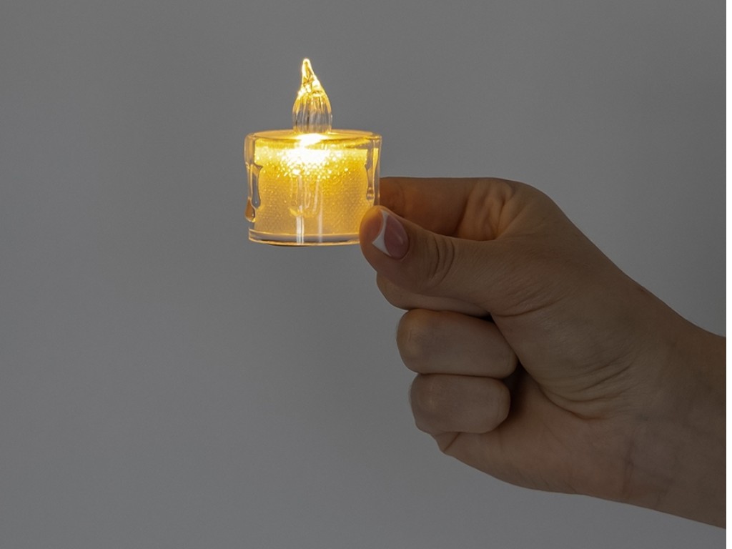 Світлодіодна свічка LED, 5 см, тепле світло (ціна за 1шт)