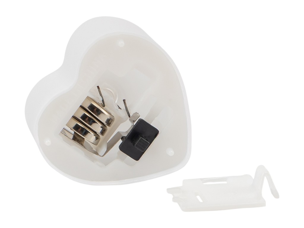 Светодиодная свеча LED Сердце, 4 см (цена за 1шт)
