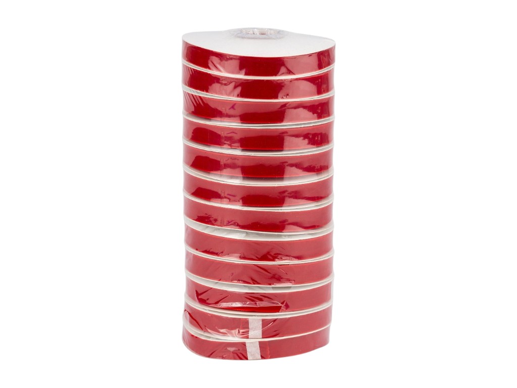 Лента бархатная красная, 2 см × 9 м, полиэстер