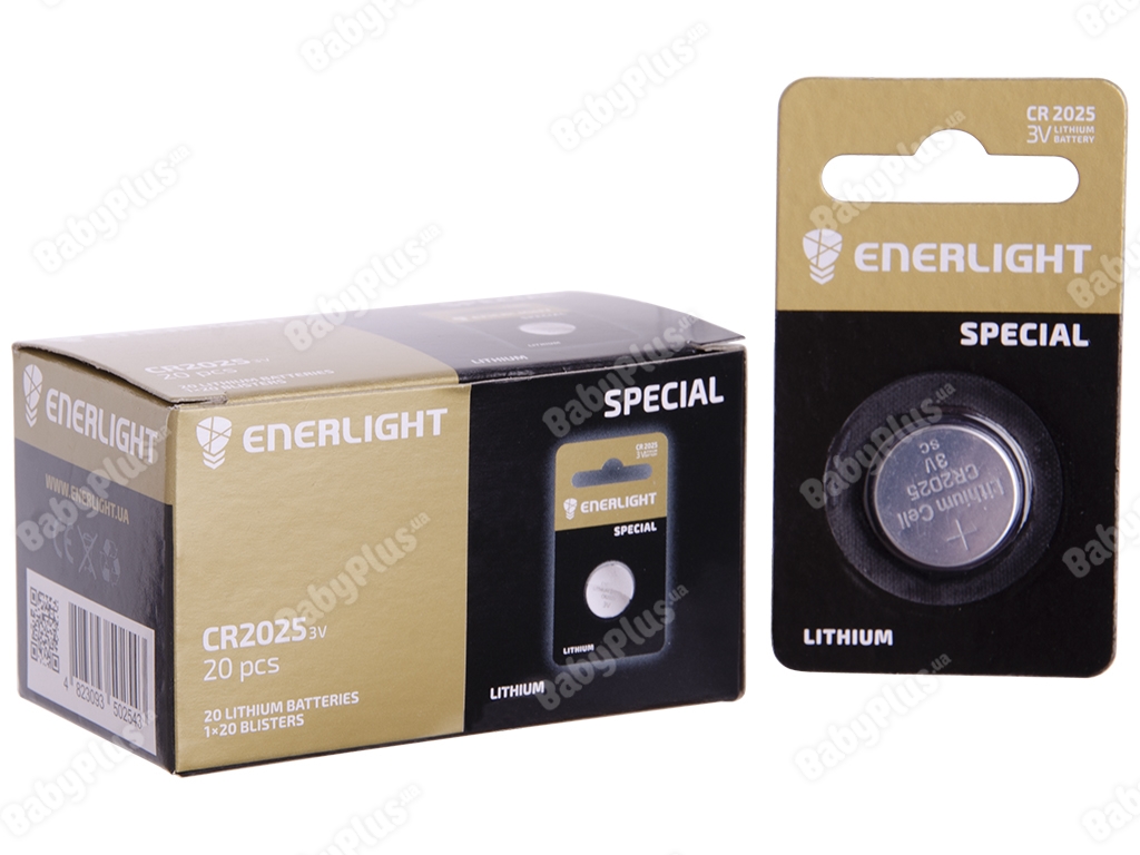 Батарейка литиевая Enerlight Special 3V, CR2025 (цена за блистер 1шт) 4823093502536