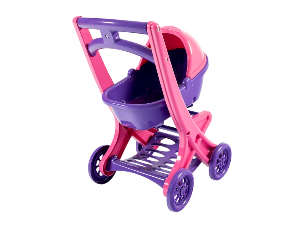 Коляска для кукол с люлькой 0121/02, 57 см, 4 колеса, Doloni Toys