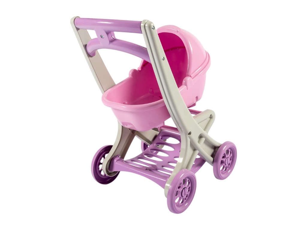 Коляска для кукол с люлькой 0121/04, 57 см, 4 колеса, Doloni Toys