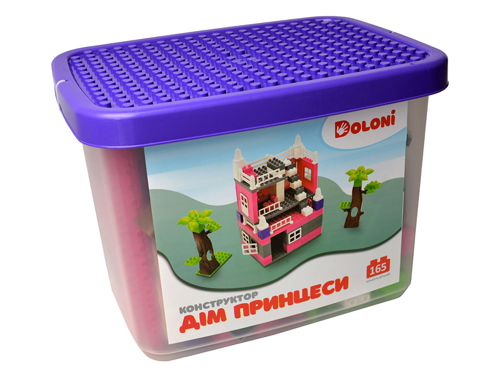 Купить Конструктор Дом принцессы. TM Doloni Toys 013888-32. 165 деталей.  недорого