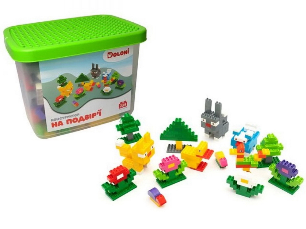 Конструктор На подвір'ї. TM Doloni Toys 013888-39. 234 деталі.